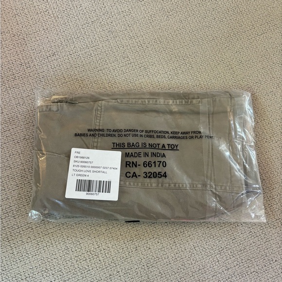 Free People Tough Love Shortalls Laurel Oak - Picture 8 of 8